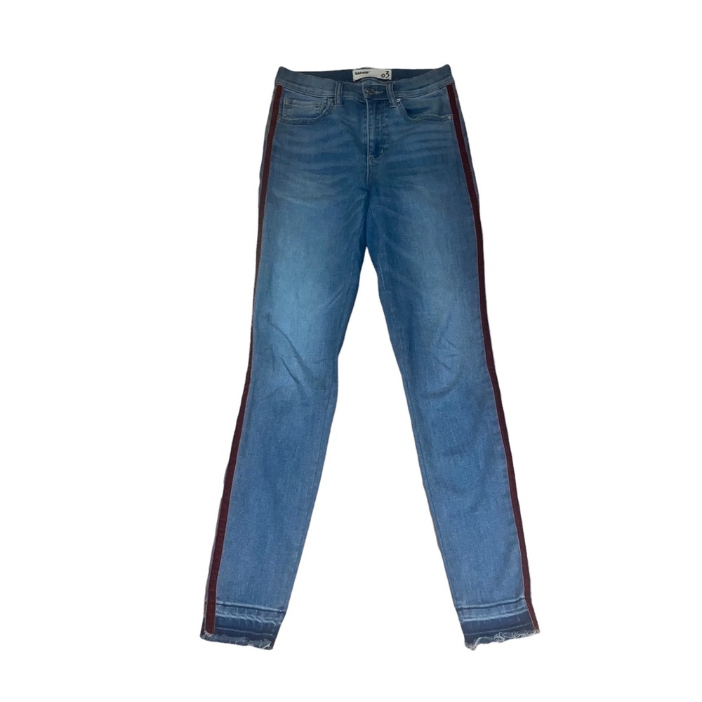 Garage High Rise Side Stripe Jeans